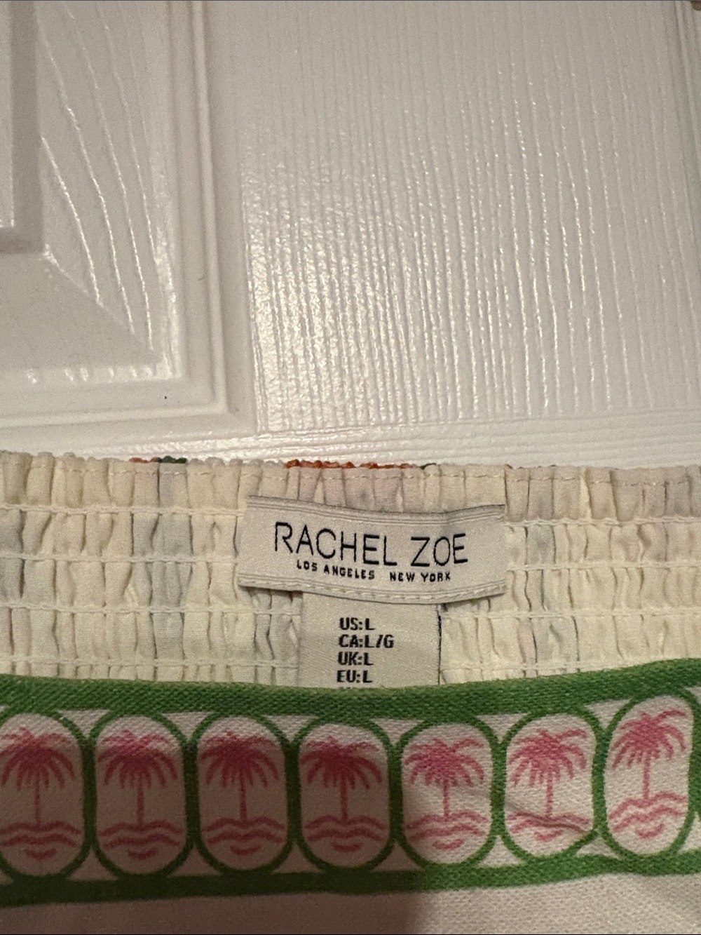 BNWT RACHEL ZOE Tropical Summer Vacation Spaghetti Strap Dress Women's Size L - Picture 2 of 4